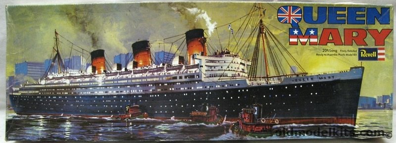 Revell 1/568 Cunard RMS Queen Mary Ocean Liner, H311 plastic model kit